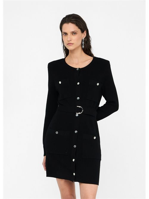 Abito in maglia con spalline imbottite LIU JO | MF5371MS99E/22222
